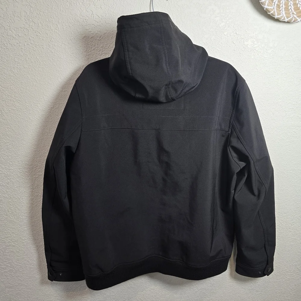 Tommy Hilfiger Men's Black Hooded Windbreaker Size Large
